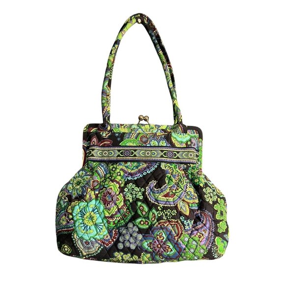 Vera Bradley Blue Rhapsody Kiss Lock Shoulder Bag - Picture 8 of 10